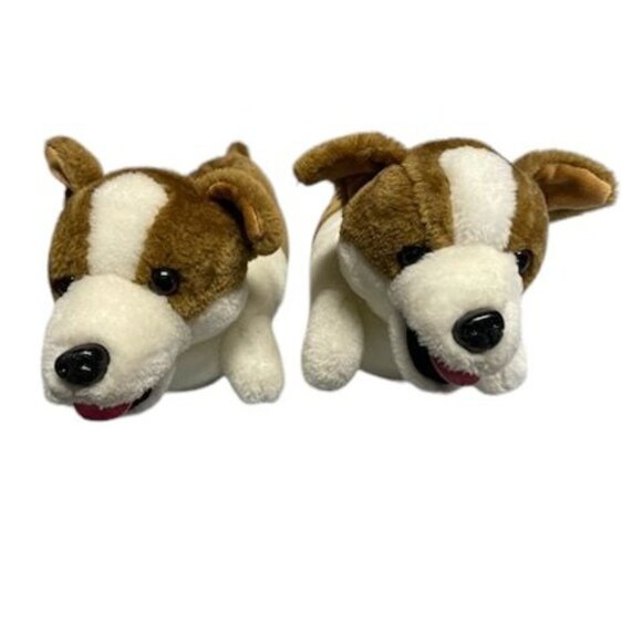 Critter Creations Corgi Dog Slippers Slip On Brown White Size S (5-6) - Picture 1 of 5